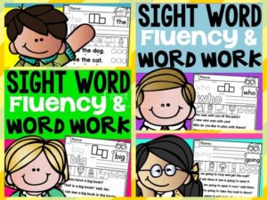 《Sight Word Fluency & Word Work》全4册234页高频词阅读练习册+48页闪卡，百度网盘下载！-磨耳朵英语