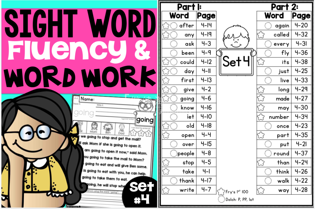 Sight Word Sight Word Fluency and Word Work 图片22 Sight Word Sight Word Fluency and Word Work 图片21
