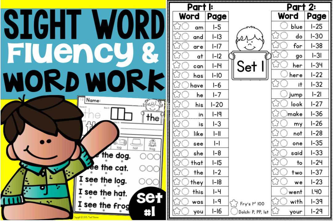 Sight Word Sight Word Fluency and Word Work 图片4 Sight Word Sight Word Fluency and Word Work 图片3