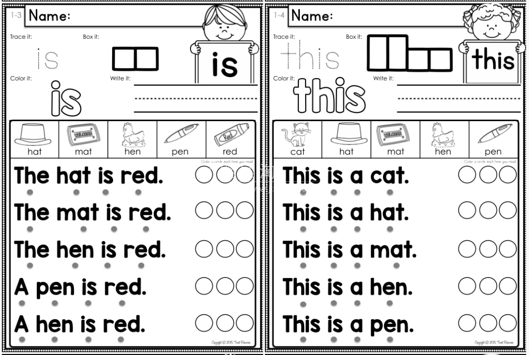 Sight Word Sight Word Fluency and Word Work 图片6 Sight Word Sight Word Fluency and Word Work 图片5