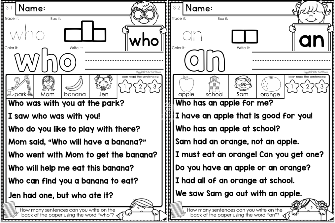 Sight Word Sight Word Fluency and Word Work 图片18 Sight Word Sight Word Fluency and Word Work 图片17