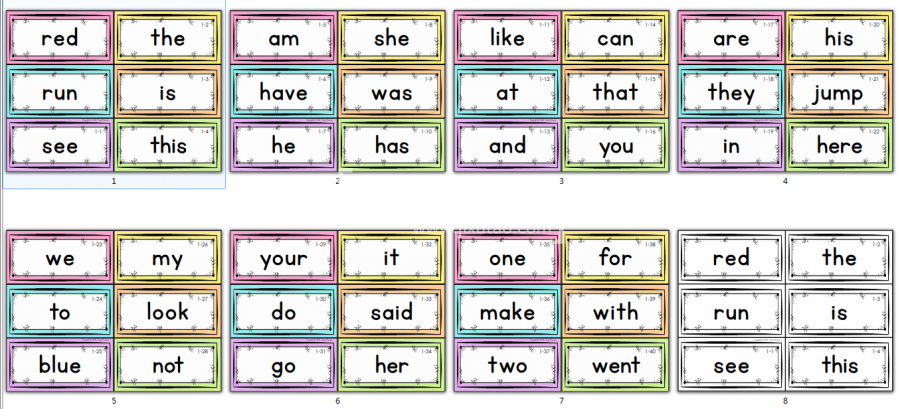 Sight Word Sight Word Fluency and Word Work 图片8 Sight Word Sight Word Fluency and Word Work 图片7