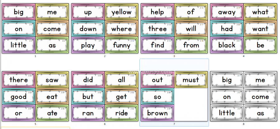 Sight Word Sight Word Fluency and Word Work 图片14 Sight Word Sight Word Fluency and Word Work 图片13