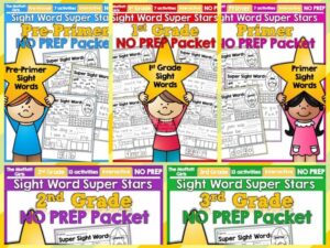 《Sight Words Super Stars》全5册高频词练习册电子版，百度网盘下载！-磨耳朵英语