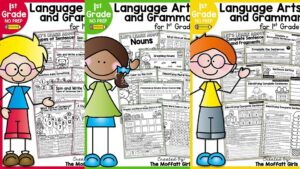 《Language Arts and Grammar》美国情景语法练习册，22册1st初级+24册2and进阶共1500页，百度网盘下载！-磨耳朵英语