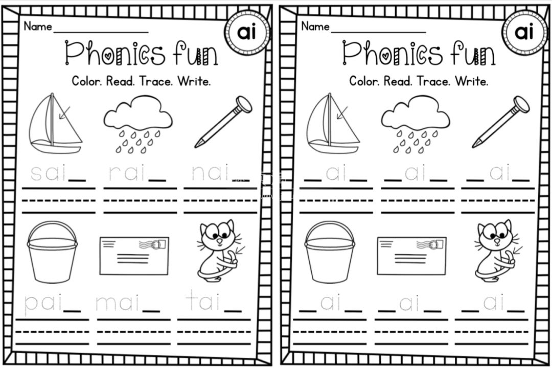 Phonics No Prep Massive MEGA Bundle 自然拼读练习册 图片20 Phonics No Prep Massive MEGA Bundle 自然拼读练习册 图片19