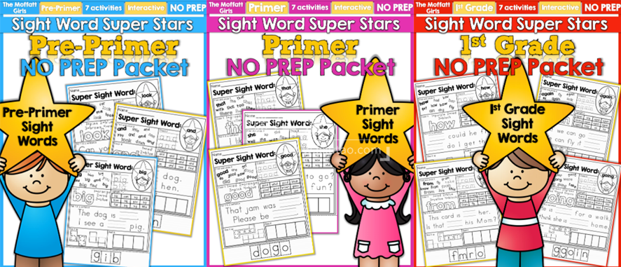 Sight Words Sight Words Super Stars 图片4 Sight Words Sight Words Super Stars 图片3